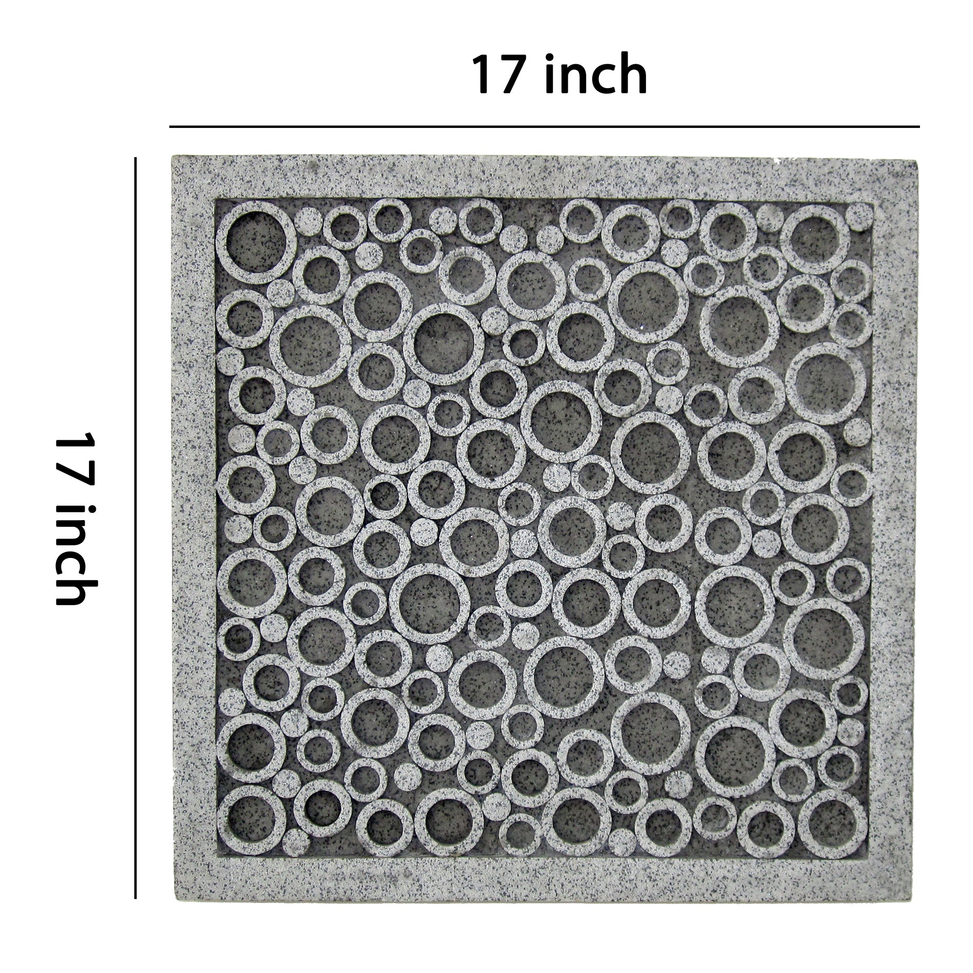Transitional Sandstone Wall Decor With Bubble Pattern Large Gray-zoom-5