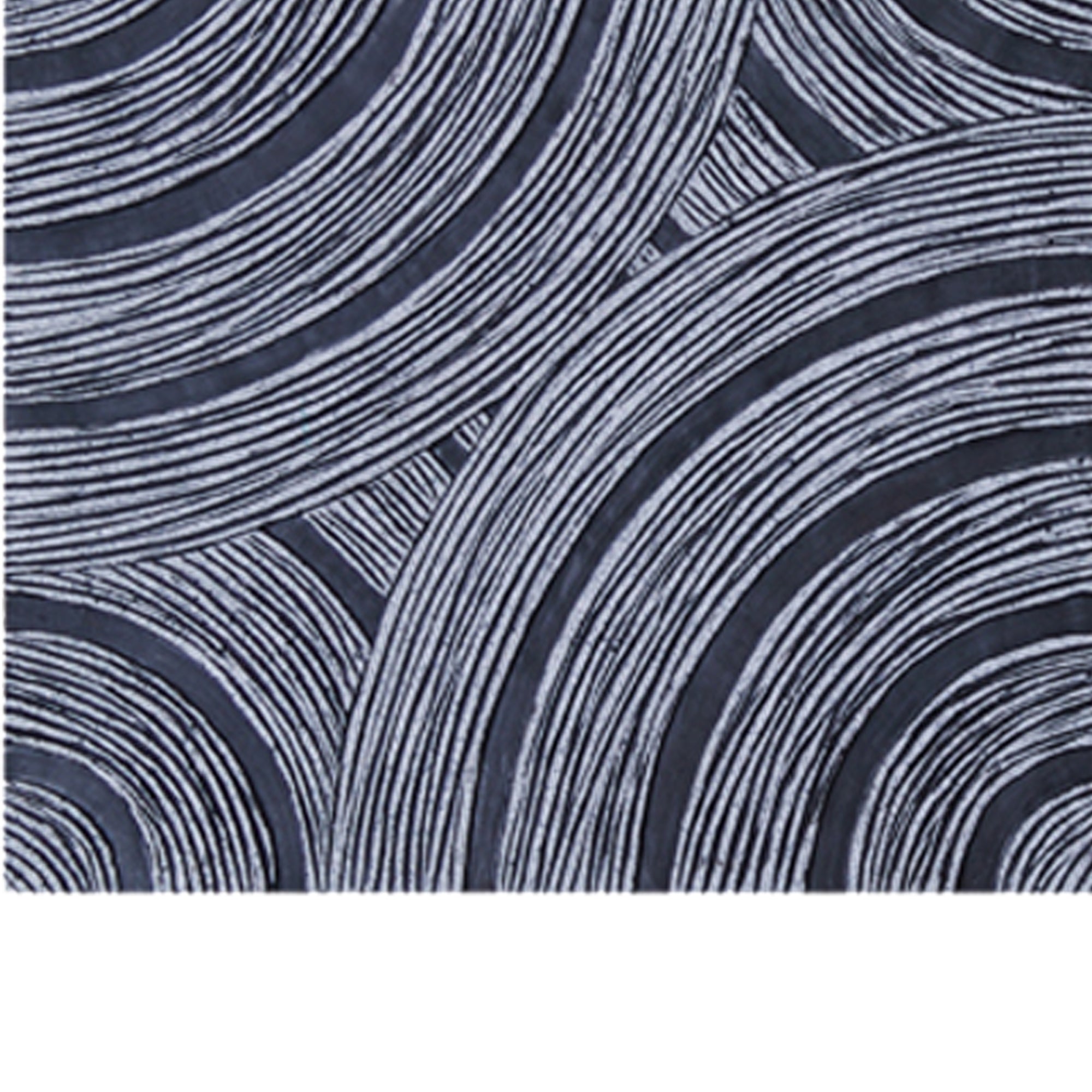 Square Sandstone Wall Decor With Lined Circular Design Small Gray-zoom-4