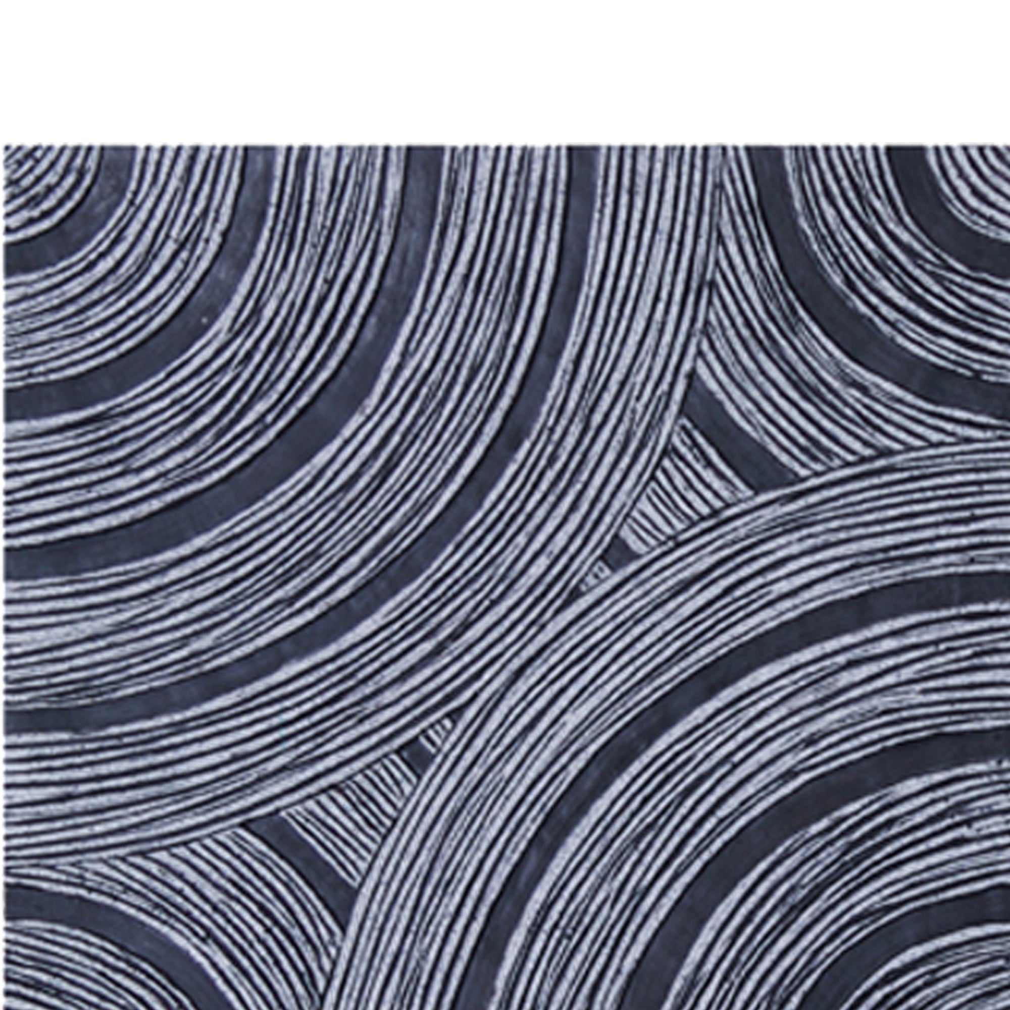Square Sandstone Wall Decor With Lined Circular Design Large Gray-zoom-2