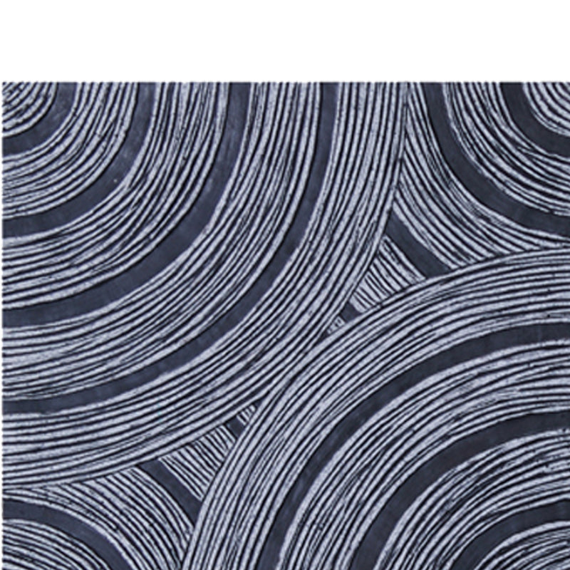 Square Sandstone Wall Decor With Lined Circular Design Large Gray-zoom-