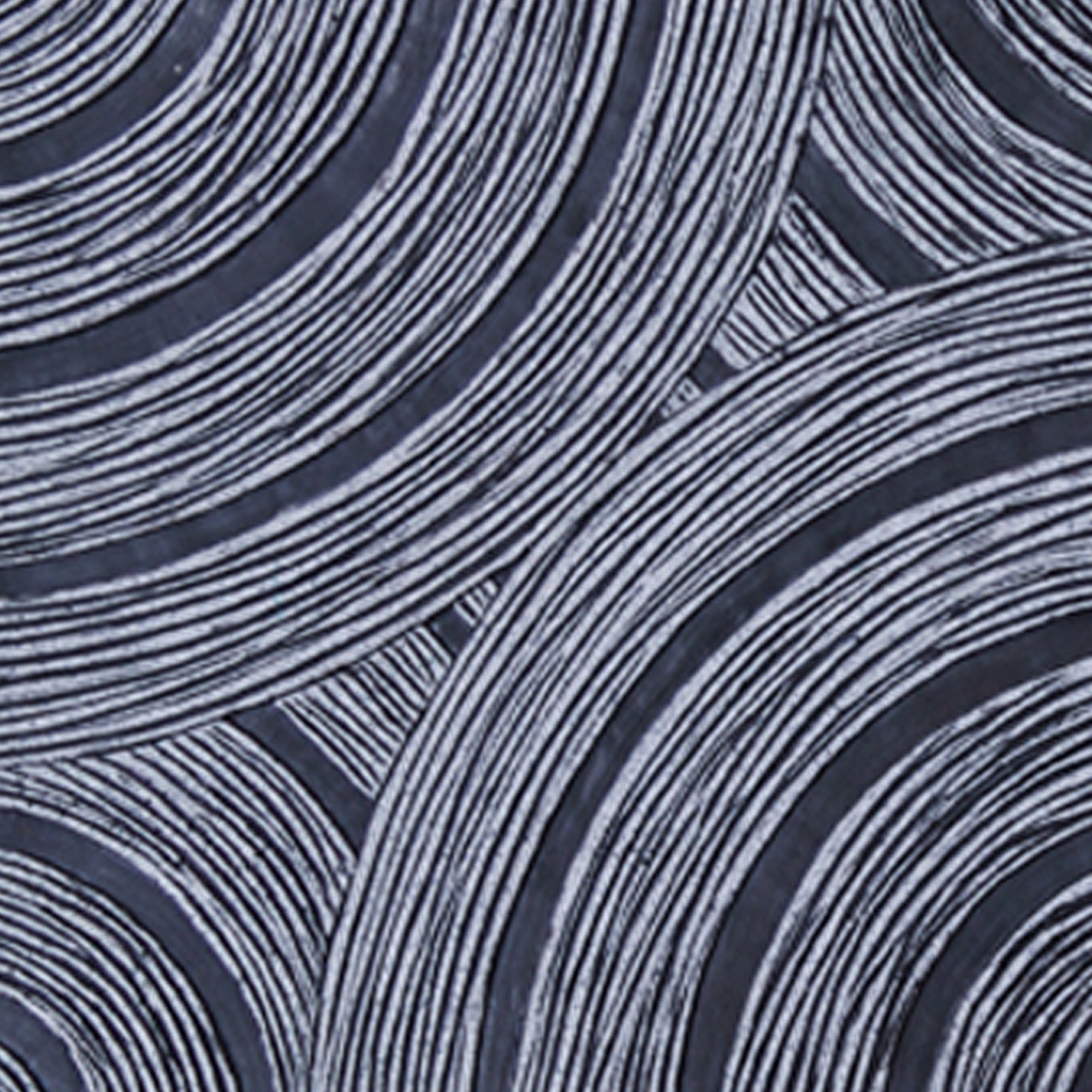 Square Sandstone Wall Decor With Lined Circular Design Large Gray-zoom-3