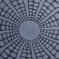 Round Shape Sandstone Wall Decor With Stardust Pebble Small Gray