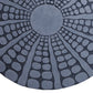 Round Shape Sandstone Wall Decor With Stardust Pebble Small Gray