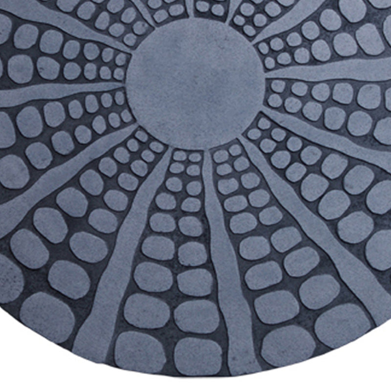 Round Shape Sandstone Wall Decor With Stardust Pebble Small Gray-zoom-