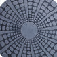 Round Sandstone Wall Decor With Stardust Pebble Large Gray