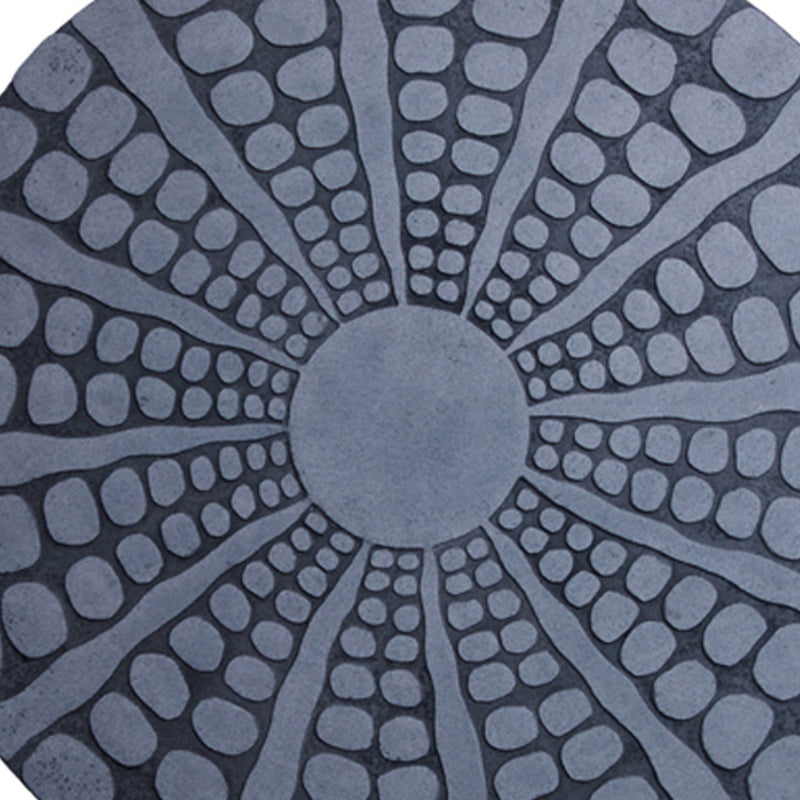 Round Sandstone Wall Decor With Stardust Pebble Large Gray-zoom-