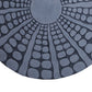 Round Sandstone Wall Decor With Stardust Pebble Large Gray