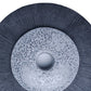 Round Dual Layer Glass And Sandstone Wall Decor Small Gray