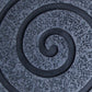 Round Sandstone And Glass Wall Decor With Spiral Design Small Gray