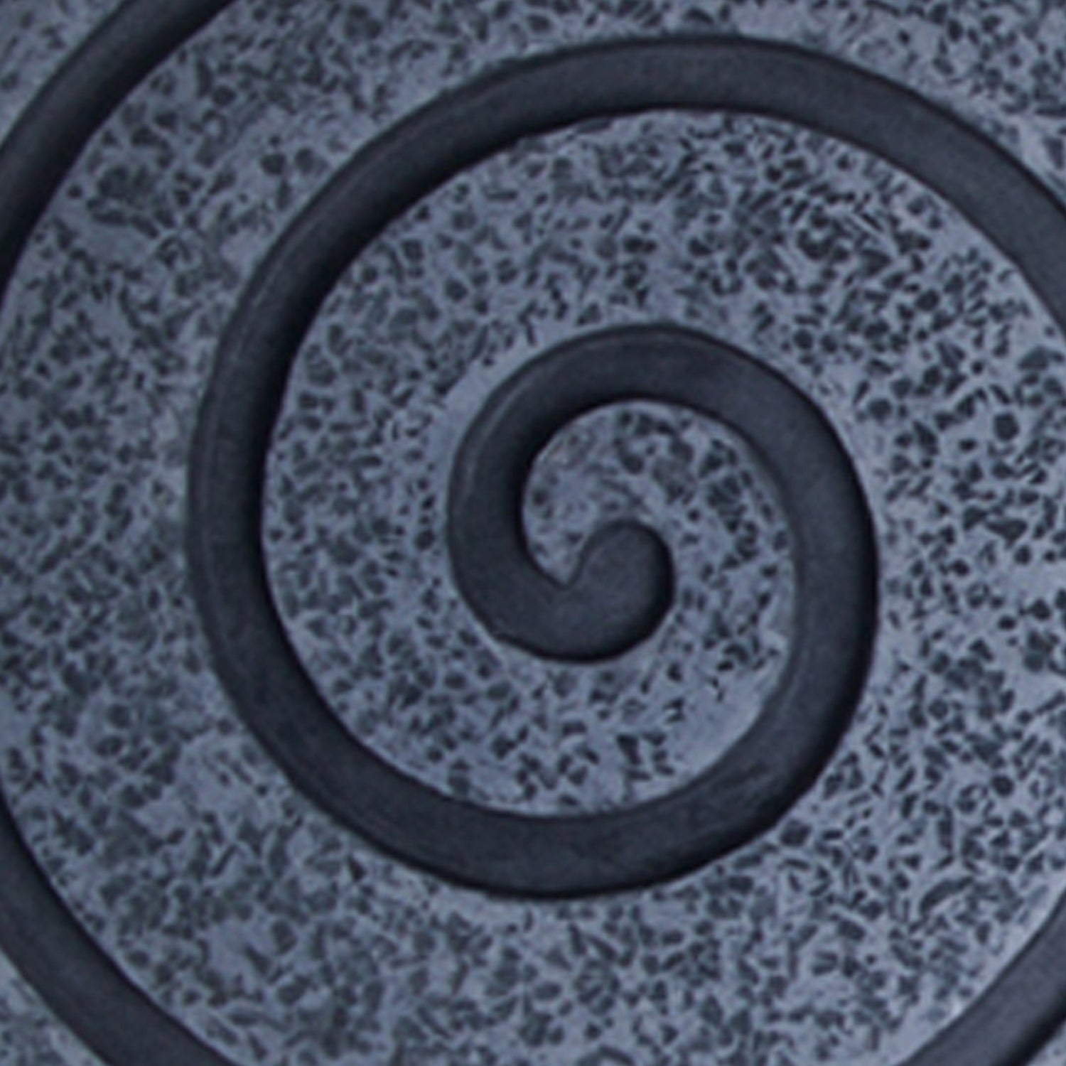 Round Sandstone And Glass Wall Decor With Spiral Design Medium Gray-zoom-3
