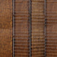 Dual Tone 4 Panel Wooden Foldable Room Divider with Wavy Design, Brown