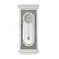 Wall Clock With Mirror Trim And Molded Design Silver