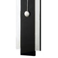 Pendulum Wall Clock With Mirror Trim And Round Shape Silver