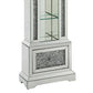 Grandfather Clock With 4 Compartments And Mirror Frame Silver