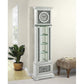 Grandfather Clock With 4 Compartments And Mirror Frame Silver