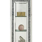 Grandfather Clock With 4 Compartments And Mirror Frame Silver