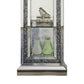 Grandfather Clock With 4 Compartments And Mirror Frame Silver