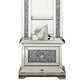 Mirrored Grandfather Clock With 4 Compartments Silver
