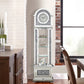 Mirrored Grandfather Clock With 4 Compartments Silver