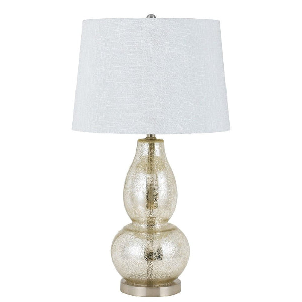 30 Inch Glass Table Lamp Dimmer Set of 2 Champagne Silver