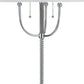 31 Inch Corkscrew Industrial Metal Table Lamp Chrome Silver
