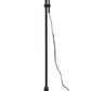 47 Inch Adjustable Metal Floor Lamp And Tapered Shade Black