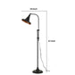47 Inch Adjustable Metal Floor Lamp And Tapered Shade Black