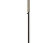 64 Inch Metal Industrial Floor Lamp With Wood Accent Black