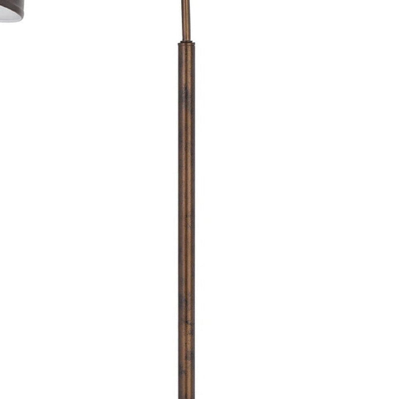 61 Inch Adjustable Tall Metal Floor Lamp Dome Shade Copper-zoom-