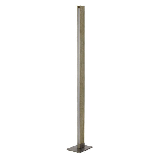 61 Inch Wood Floor Lamp Dimming Led Column Brown