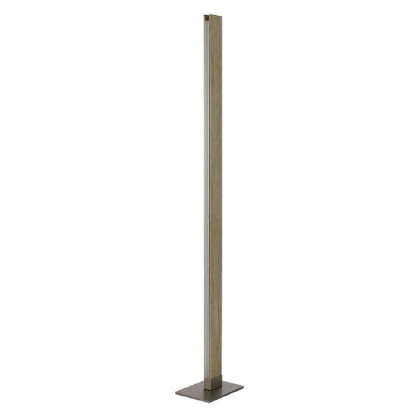 61 Inch Wood Floor Lamp Dimming Led Column Brown