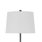 55 Inch Adjustable Metal Floor Lamp With Latch Heather Gray