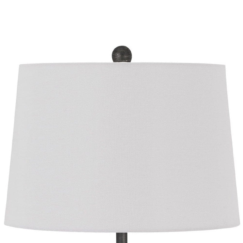 26 Inch Adjustable Metal Table Lamp with Latch Heather Gray-zoom-