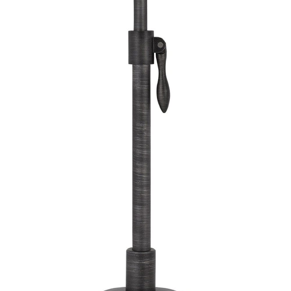 26 Inch Adjustable Metal Table Lamp with Latch Heather Gray-zoom-3