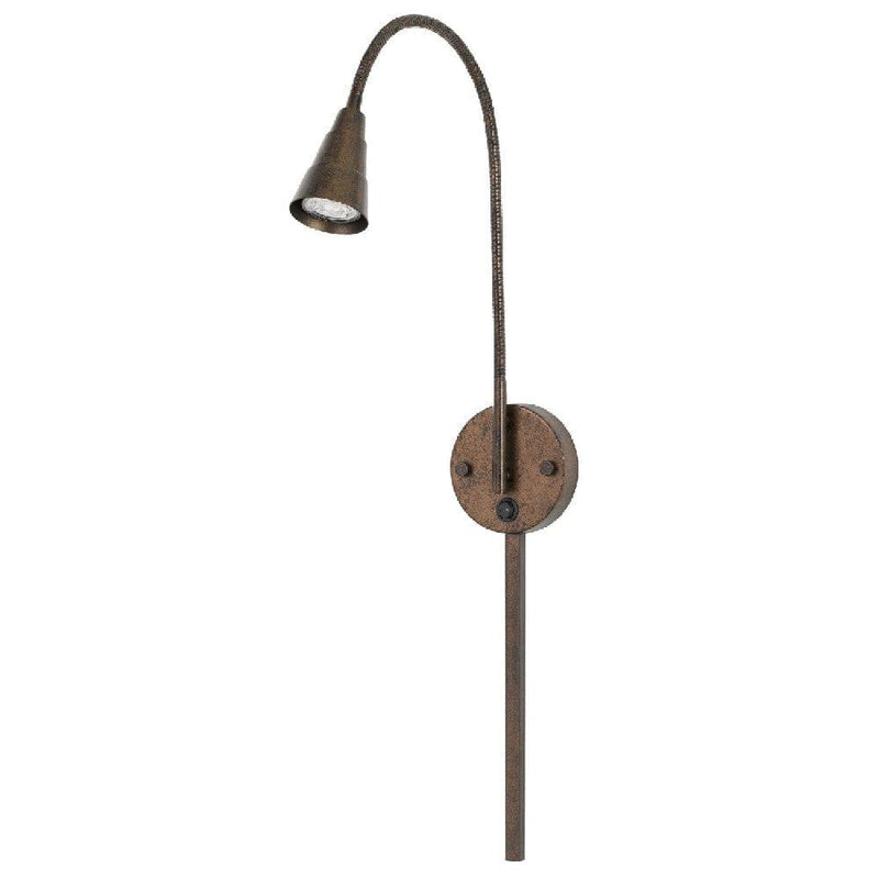 30 Inch Flexible Neck Metal Wall Lamp Led Bulb Included Bronze-zoom-