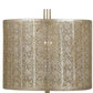 27 Inch Metal Table Lamp Champagne Silver