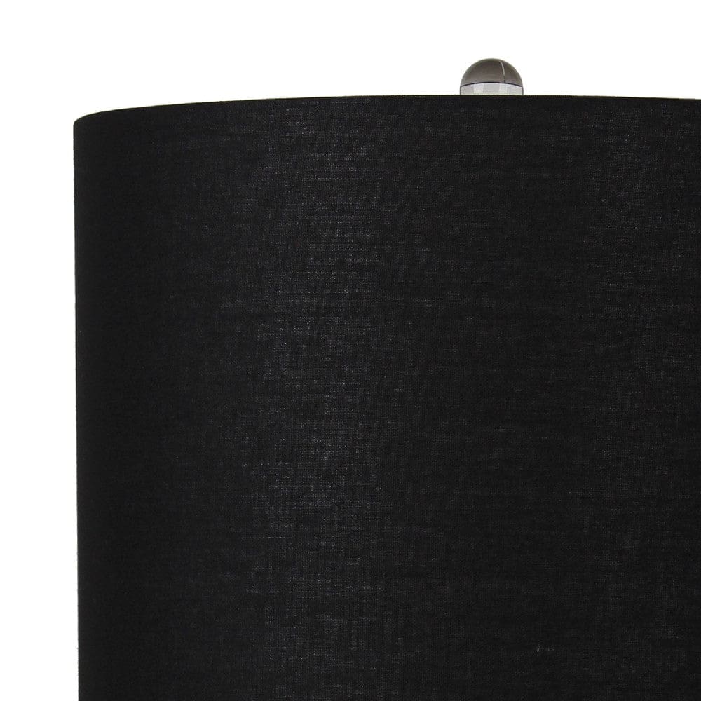 27 Inch Table Lamp with Stylized Spiral Ceramic Base Teal-zoom-2