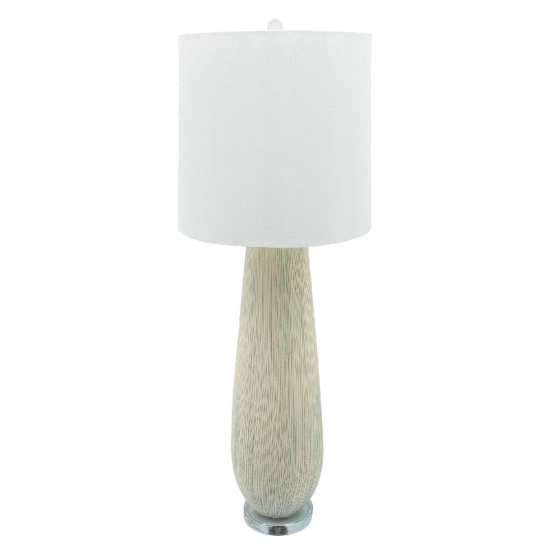 41 Inch Table Lamp with Natural Ceramic Body Off White-zoom-