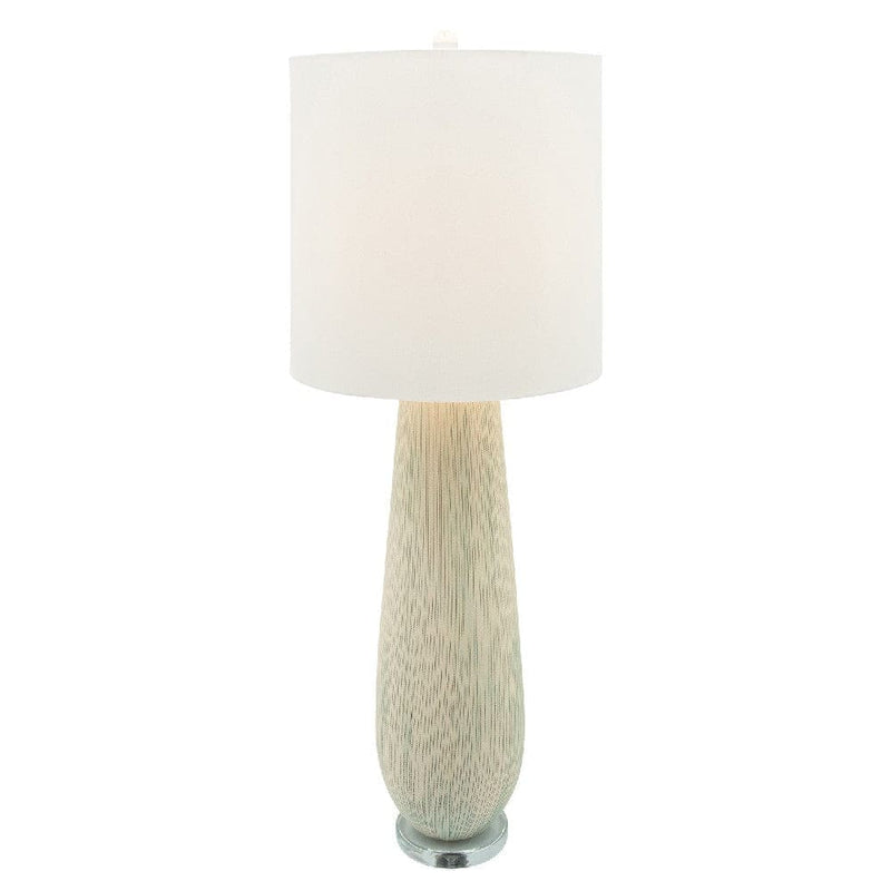 41 Inch Table Lamp with Natural Ceramic Body Off White-zoom-