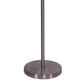 64 Inch Floor Lamp With Mesh Shade And Hanging Beads Black