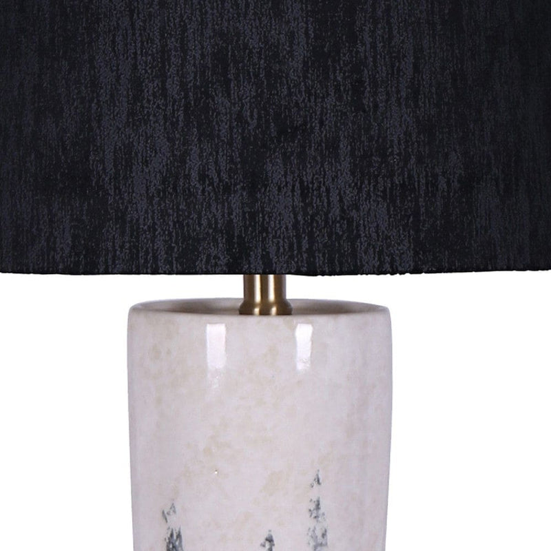 33 Inch Table Lamp in Abstract Art Design Black and White-zoom-