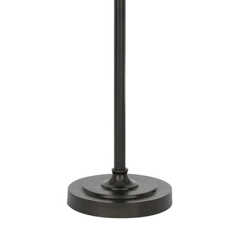 72 Inch Metal Floor Lamp 3 Hanging Mesh Shades Bronze Black-zoom-