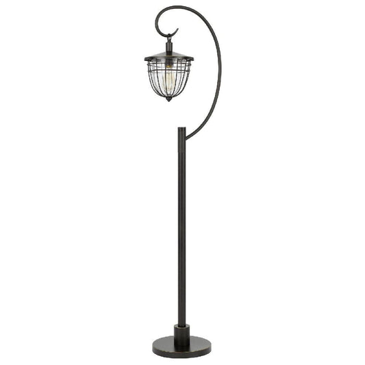 63 Inch Downbridge Lantern Metal Floor Lamp Bronze Black