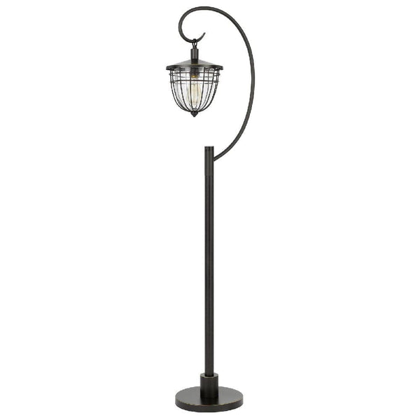 63 Inch Downbridge Lantern Metal Floor Lamp Bronze Black