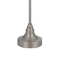 60 Inch Metal Curved Floor Lamp Adjustable Dome Shade Silver