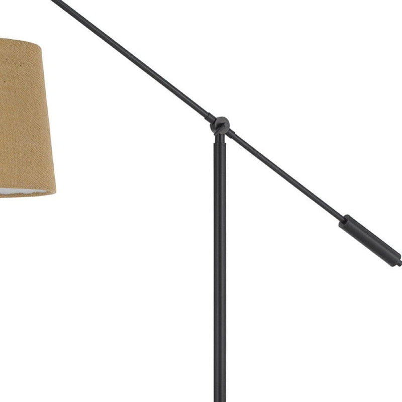 68 Inch Adjustable Arc Arm Metal Floor Lamp Bronze Black-zoom-