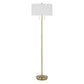 64 Inch Metal Floor Lamp With Pull Chain Switch Brass