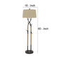 60 Inch Metal Tree Branch Base Floor Lamp Dimmer Black