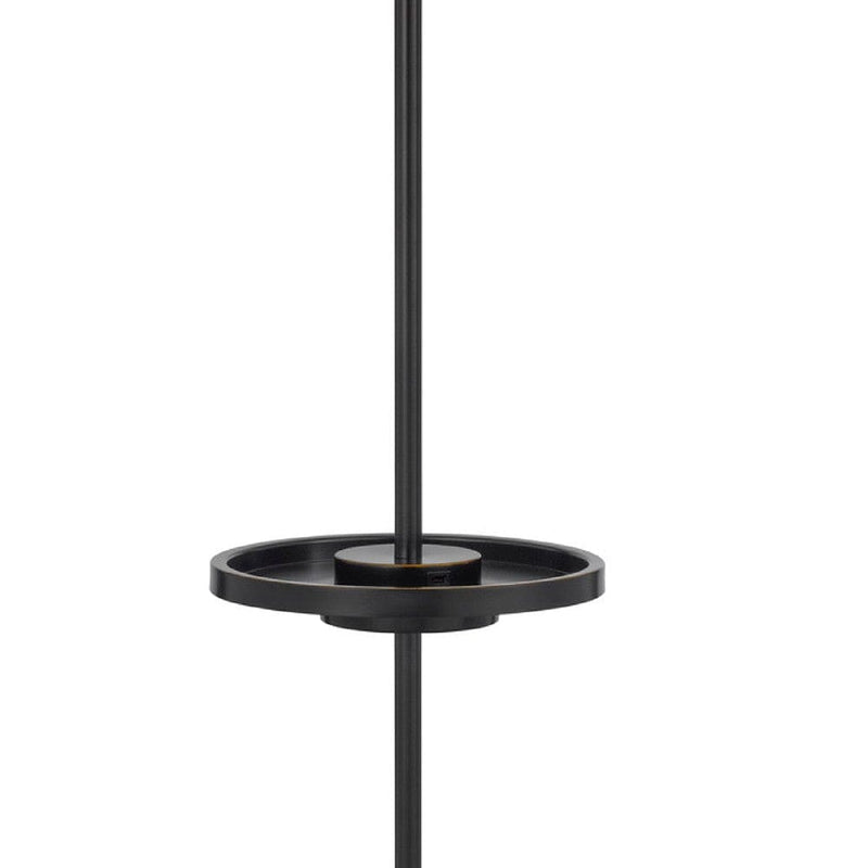 62 Inch Metal Floor Lamp Tray Dimmer 2 Usb Ports Bronze-zoom-