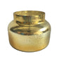 7 Inch Candle With Pot Shape Case With A Lid Gold